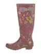 Hunter Rubber Floral Print Rain Boots