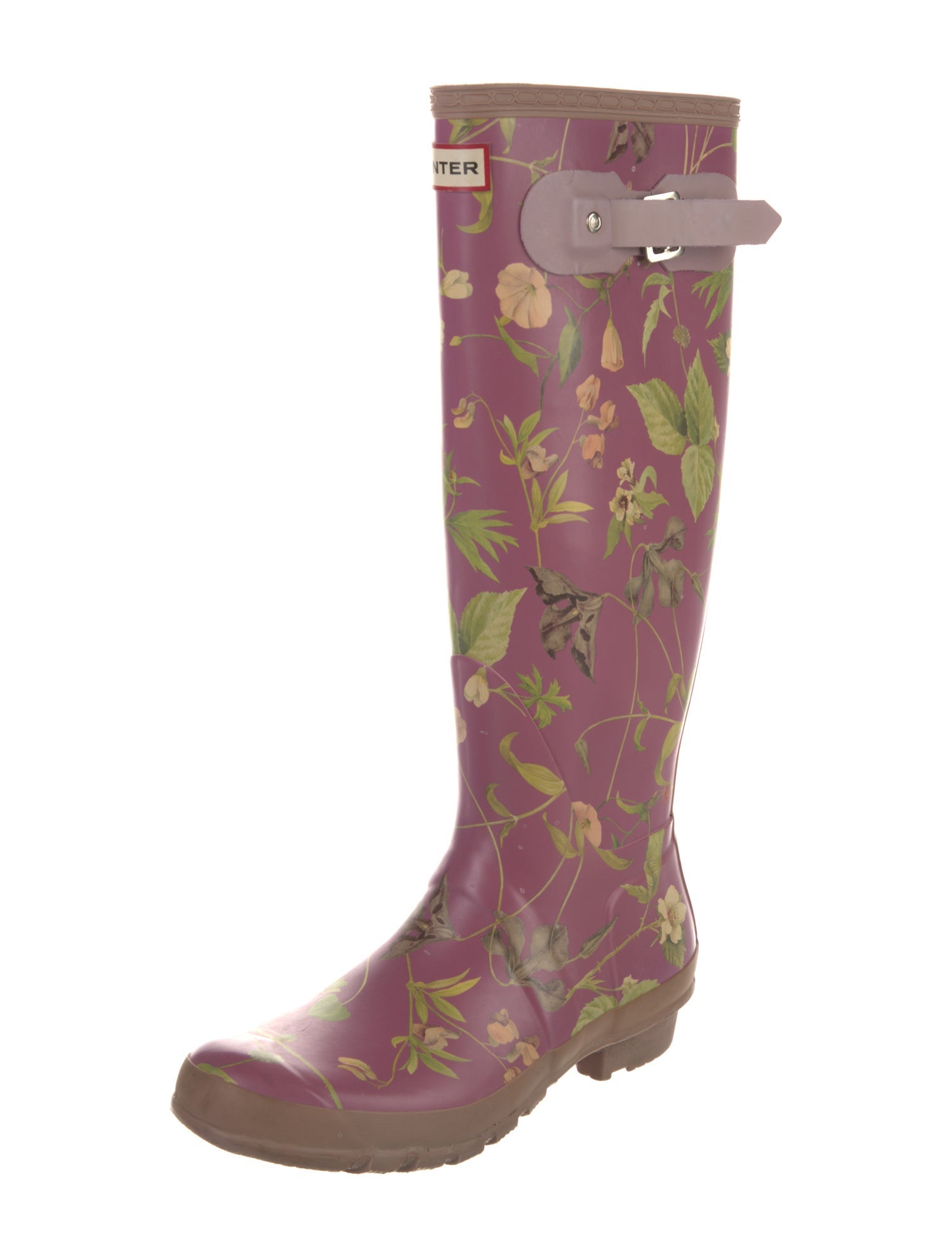 Hunter Rubber Floral Print Rain Boots
