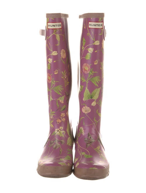 Hunter Rubber Floral Print Rain Boots