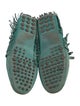 Hunter Leather Fringe Trim Accent Moccasins