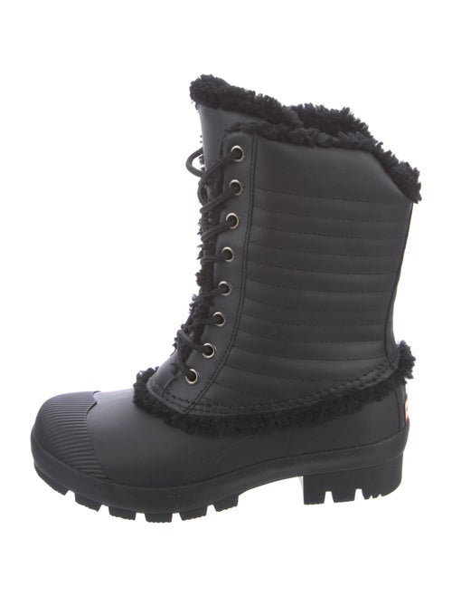 Hunter Rubber Embroidered Accent Rain Boots