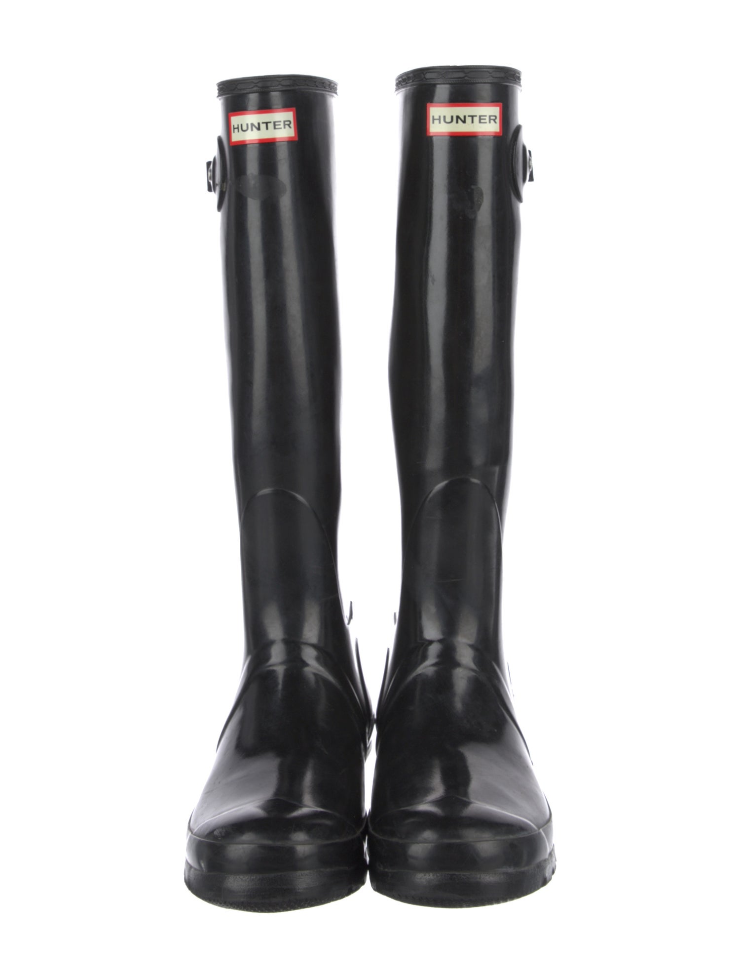 Hunter Rubber Rain Boots - Black Boots, Shoes - WH846883 | The