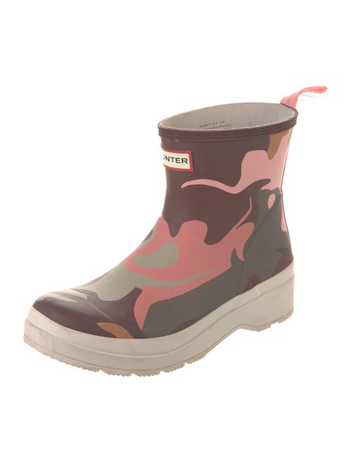 Hunter Rubber Camouflage Print Rain Boots