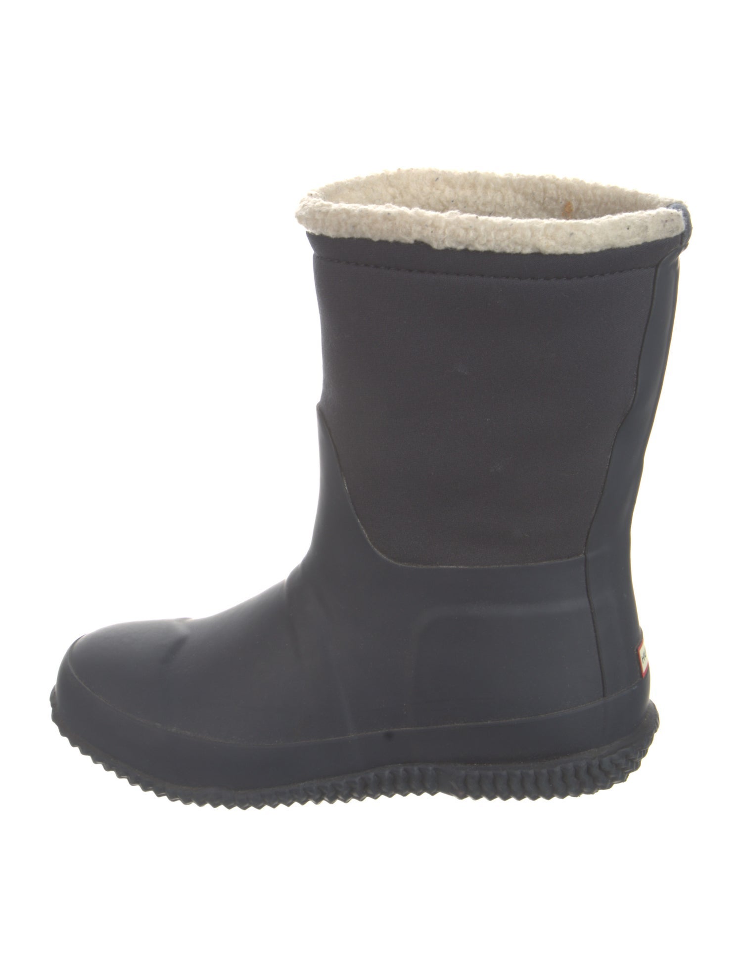 Hunter Rubber Fur Trim Rain Boots