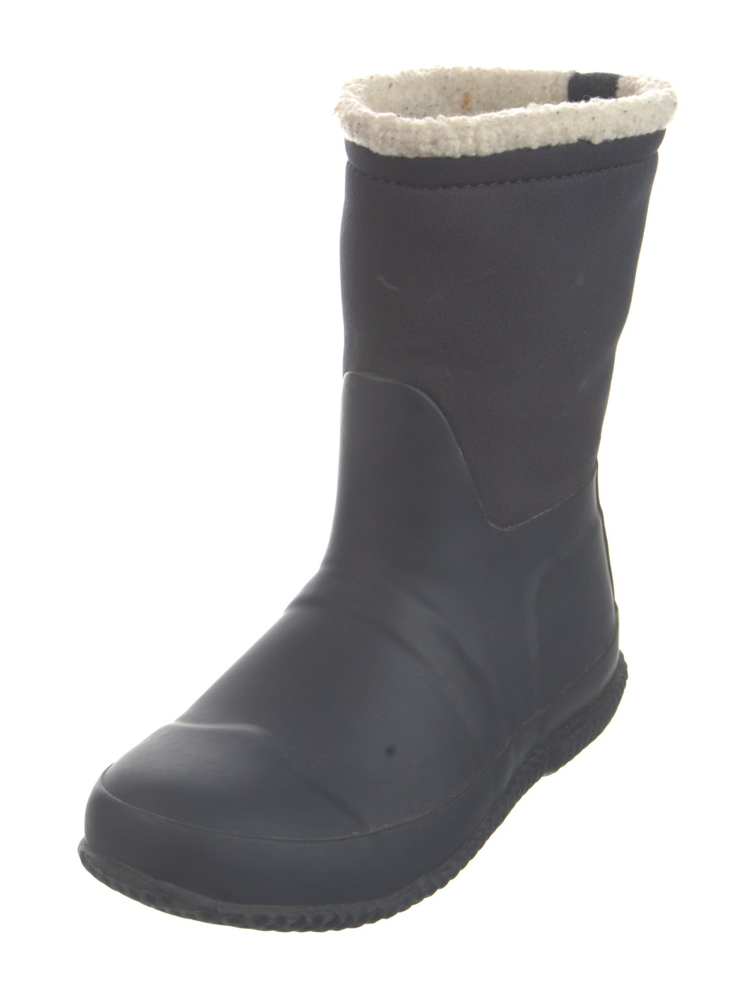 Hunter Rubber Fur Trim Rain Boots