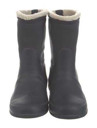 Hunter Rubber Fur Trim Rain Boots
