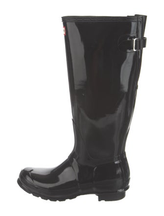 Hunter Rubber Embroidered Accent Rain Boots