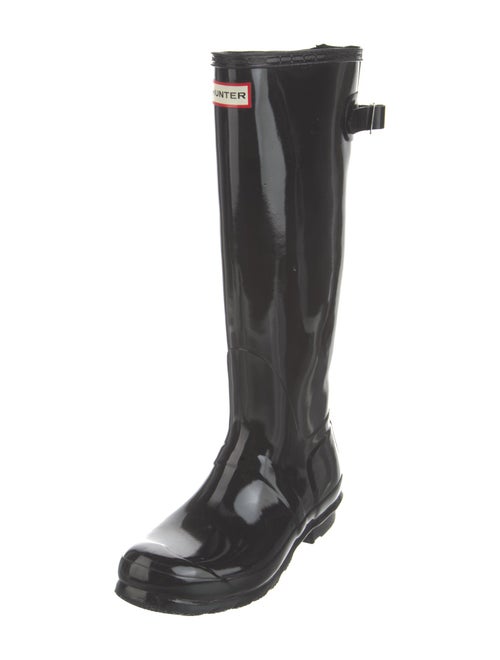 Hunter Rubber Embroidered Accent Rain Boots