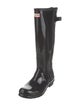 Hunter Rubber Embroidered Accent Rain Boots