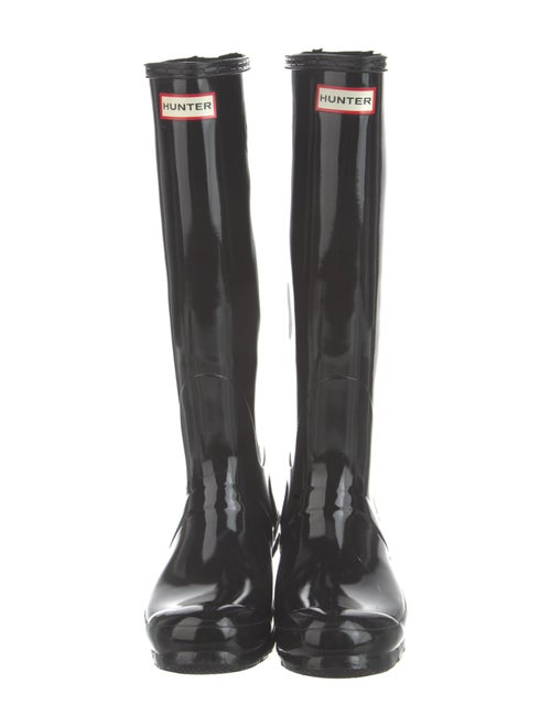 Hunter Rubber Embroidered Accent Rain Boots