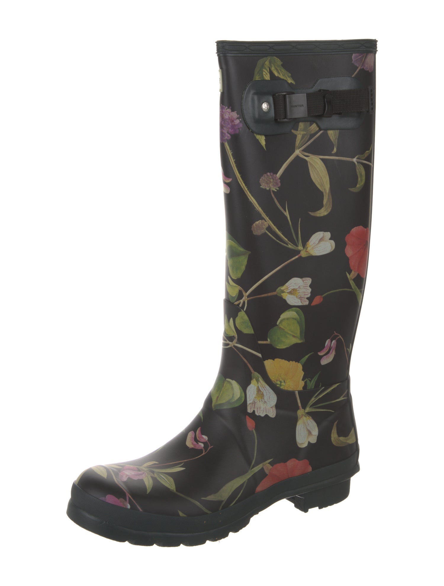 Hunter Rubber Floral Print Rain Boots