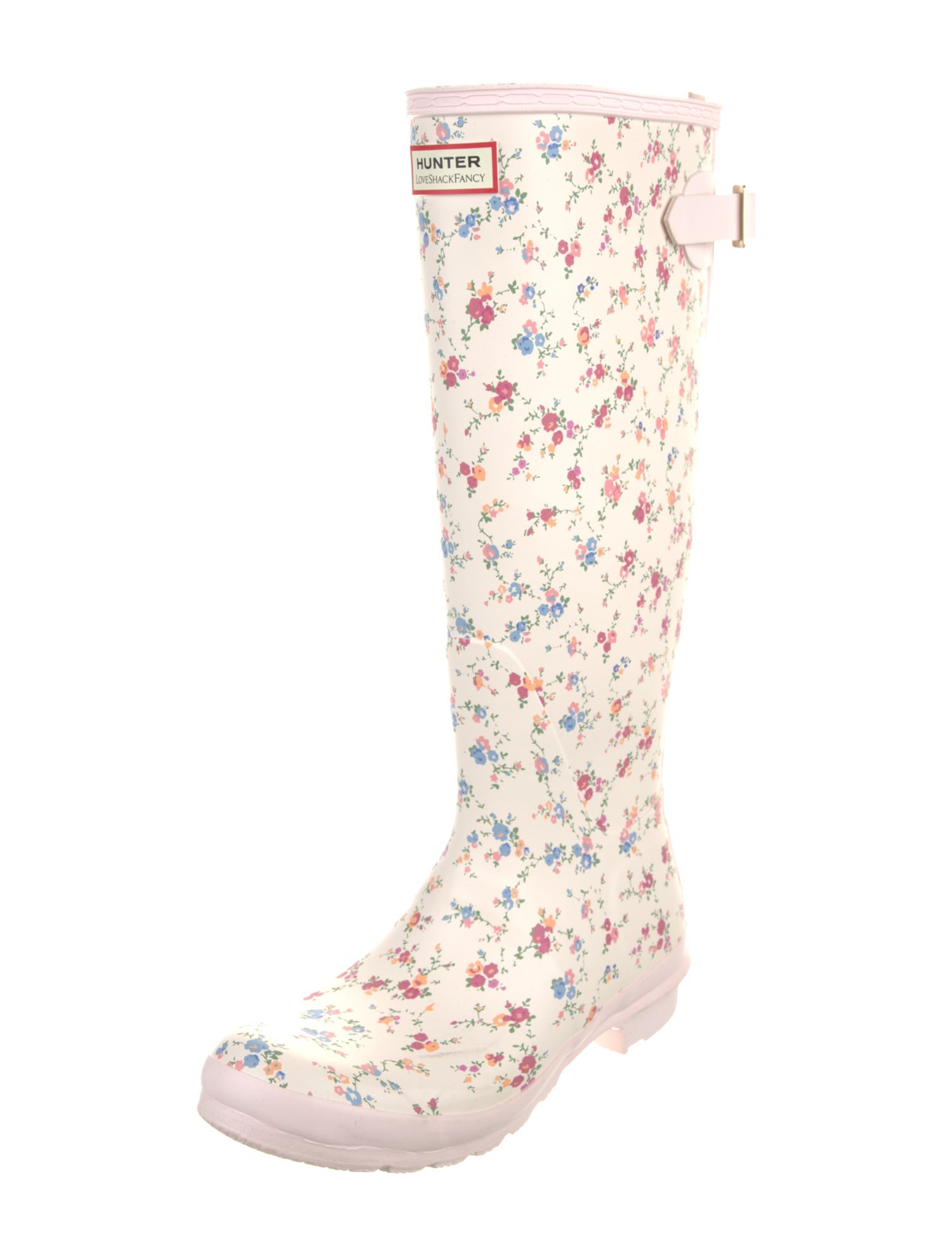 Hunter Rubber Floral Print Rain Boots