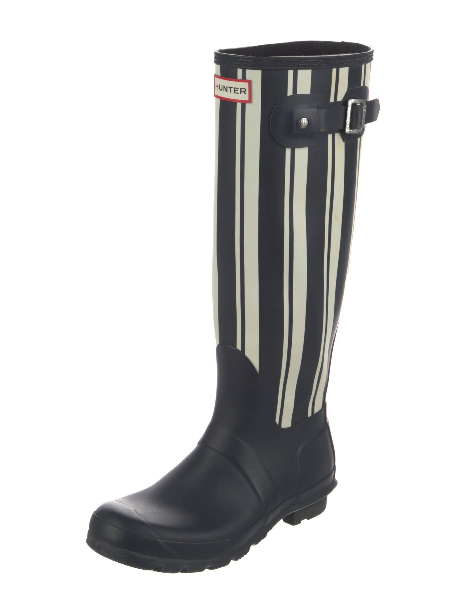Hunter Rubber Striped Rain Boots
