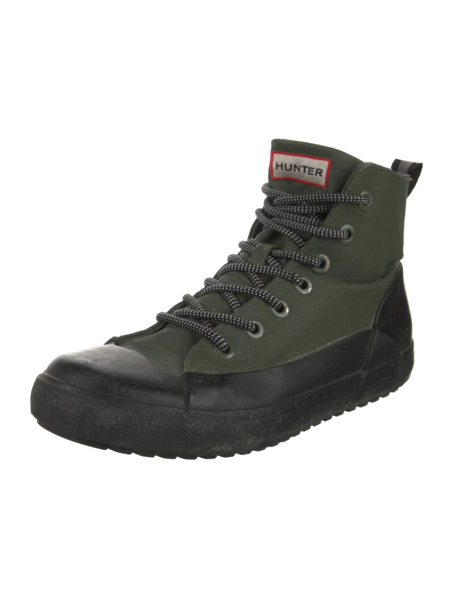 Hunter Canvas Lace-Up Boots