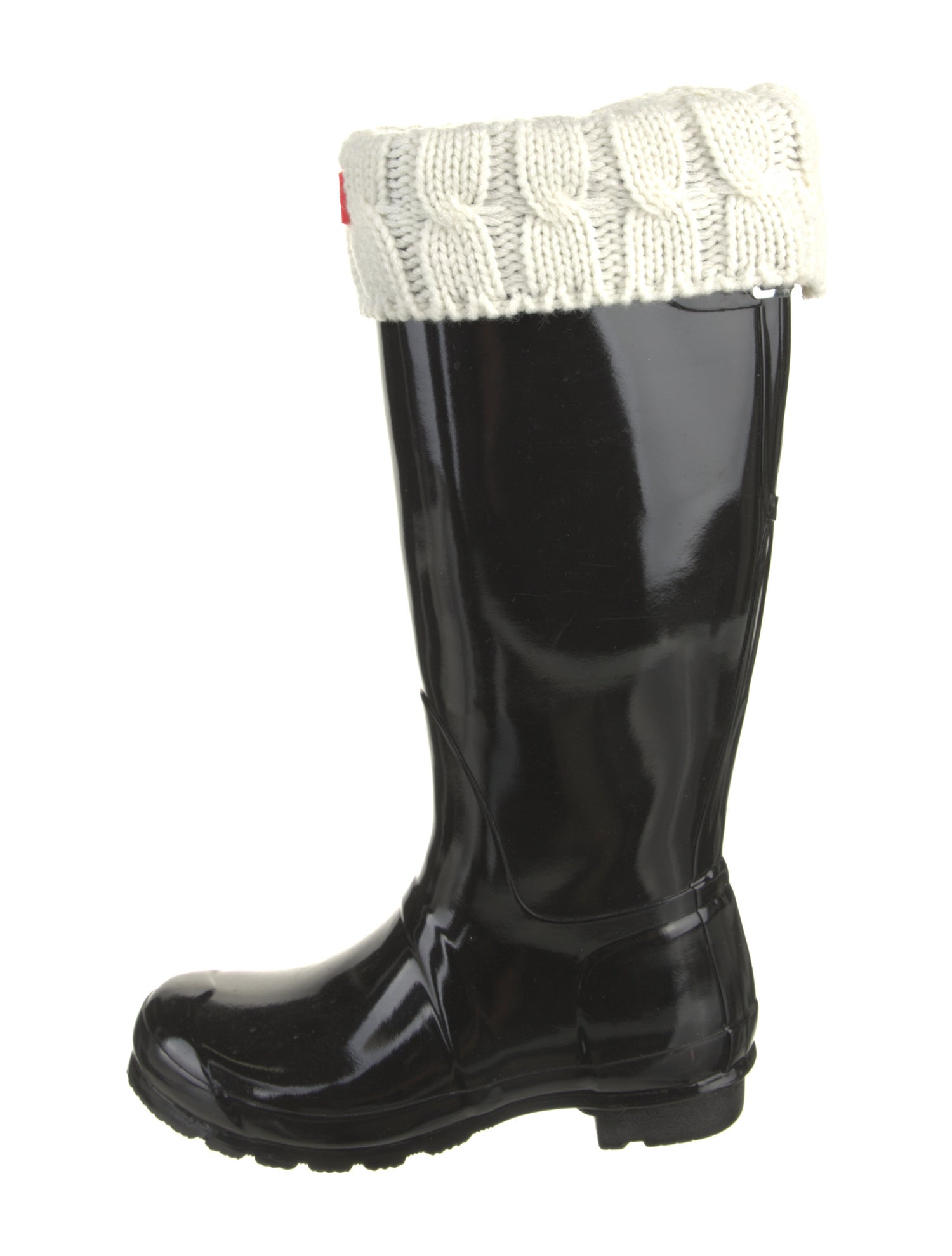 Hunter Rubber Colorblock Pattern Rain Boots