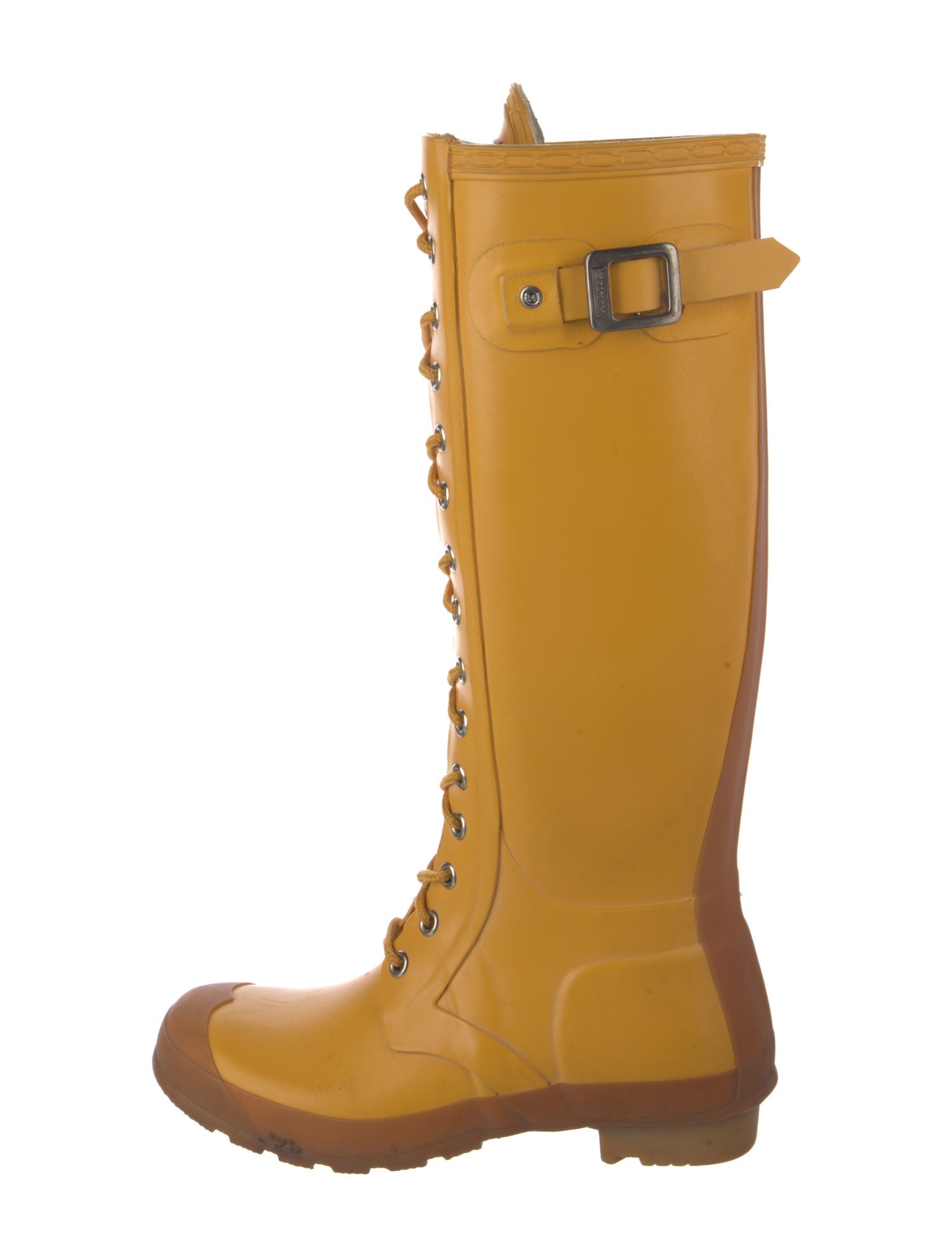 Hunter Rubber Colorblock Pattern Rain Boots