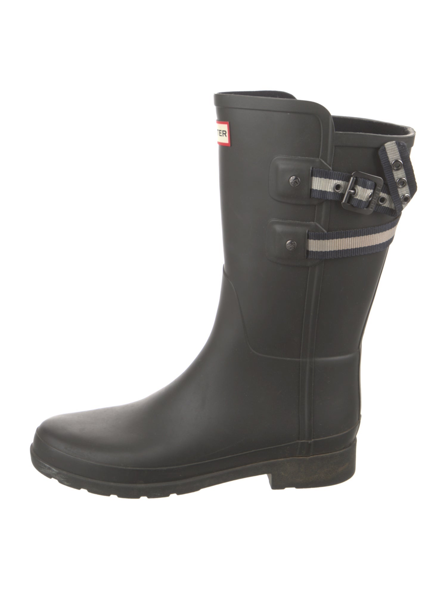 Hunter Rubber Striped Rain Boots