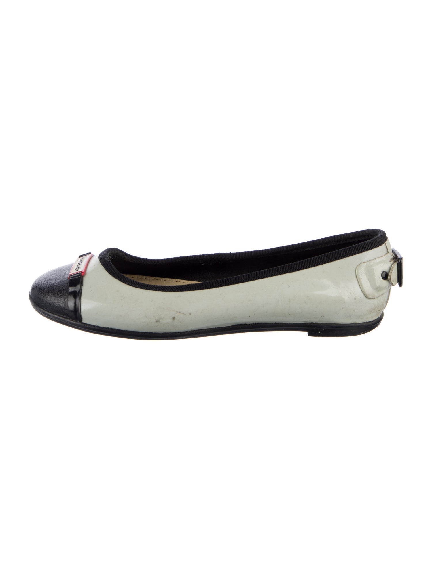 Hunter Rubber Colorblock Pattern Ballet Flats