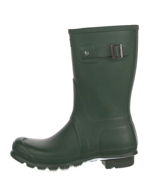 Hunter Signature Logo Rubber Rain Boots