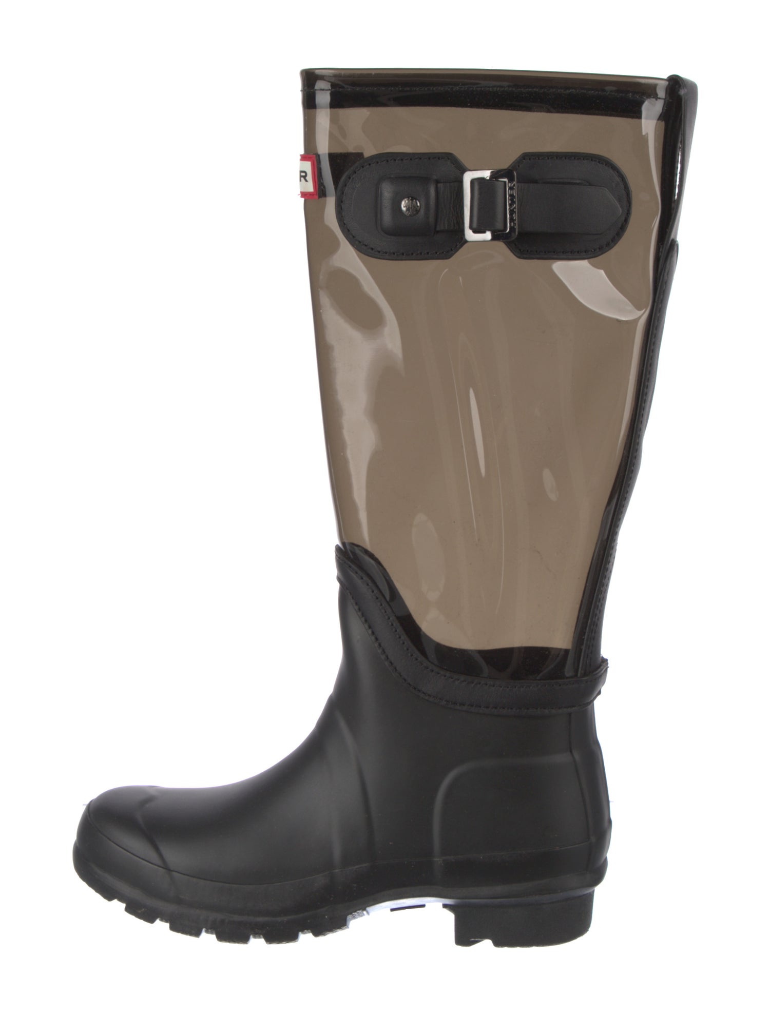 Hunter Rubber Colorblock Pattern Rain Boots