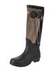 Hunter Rubber Colorblock Pattern Rain Boots
