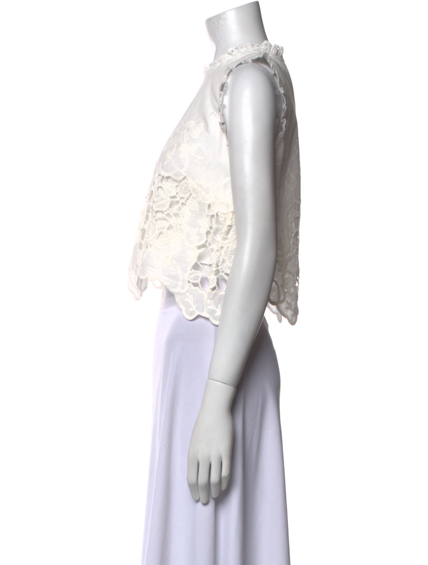 Hunter Crew Neck Sleeveless Crop Top w/ Tags