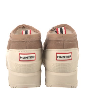 Hunter Suede Colorblock Pattern Boots