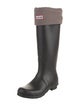 Hunter Rubber Embroidered Accent Rain Boots