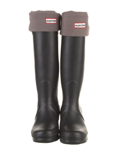Hunter Rubber Embroidered Accent Rain Boots
