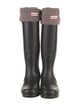 Hunter Rubber Embroidered Accent Rain Boots