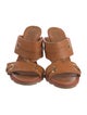 Hunter Leather Slides