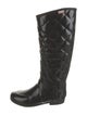 Hunter Quilted Pattern Rubber Rain Boots