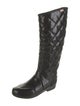 Hunter Quilted Pattern Rubber Rain Boots