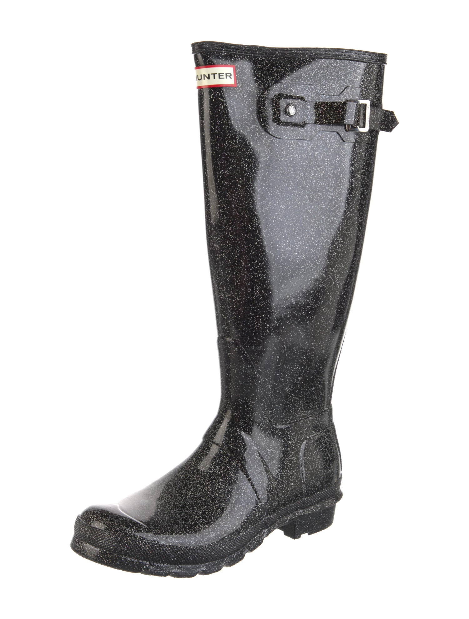 Hunter Rubber Glitter Accents Rain Boots w/ Tags