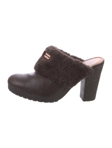 Hunter Pumps Leather Mules 8