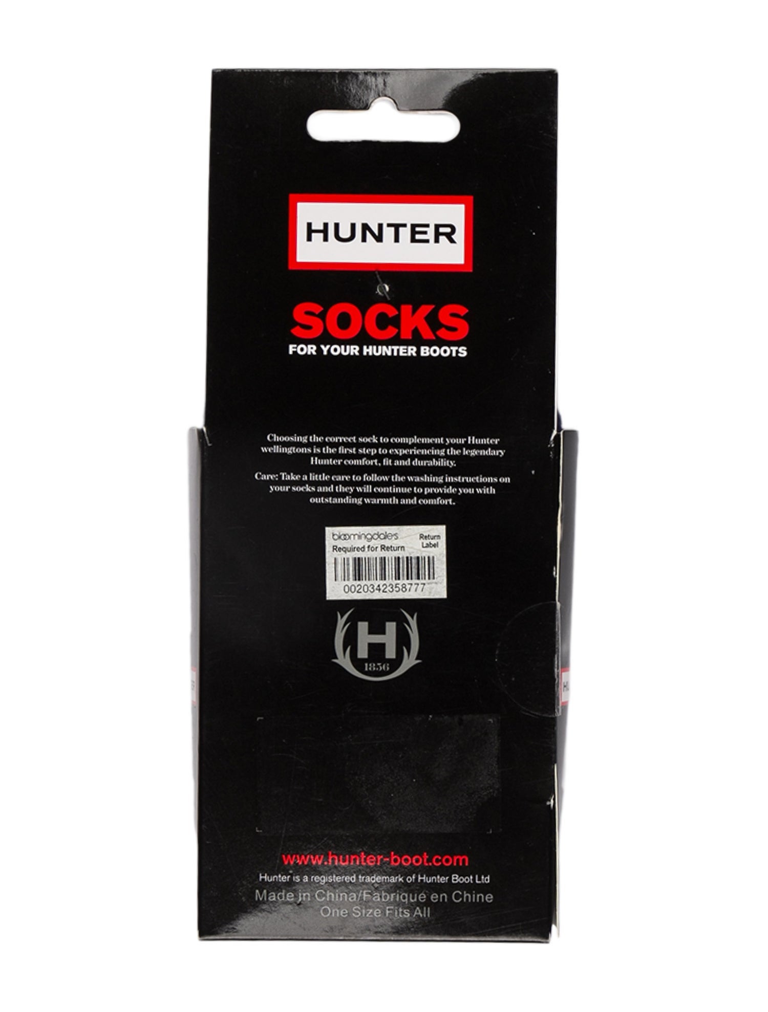 Hunter Striped Embroidered Socks w/Tags