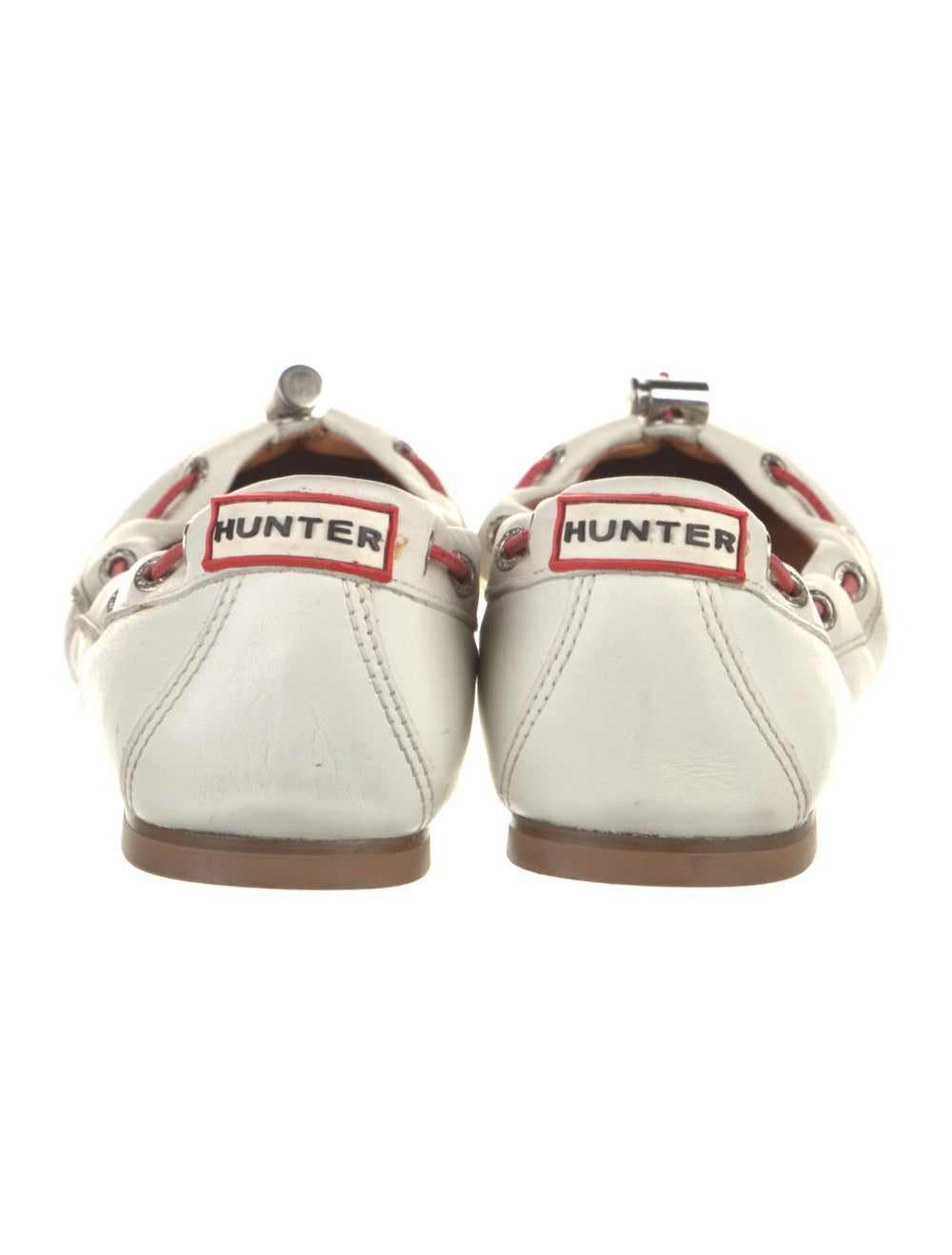 Hunter Leather Colorblock Pattern Ballet Flats - image 4