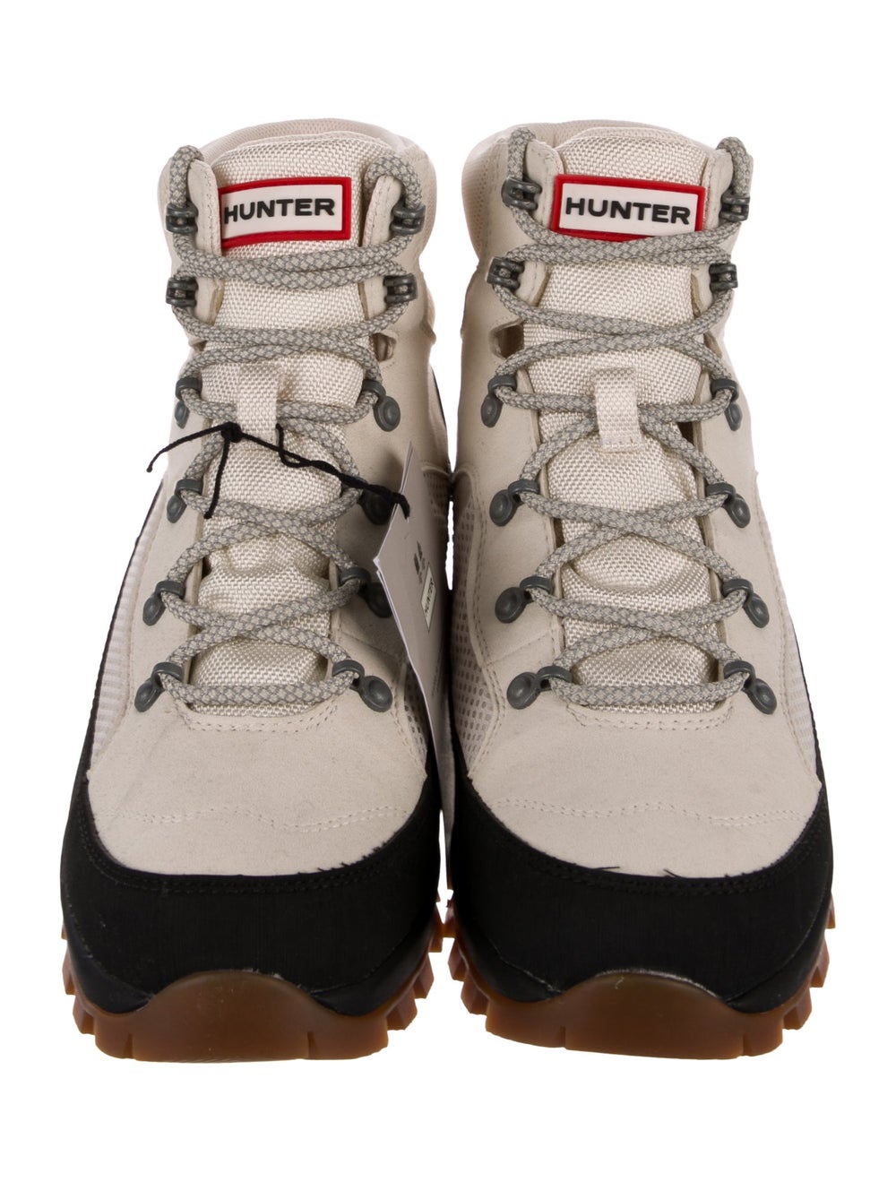 Hunter Suede Colorblock Pattern Hiking Boots - image 3
