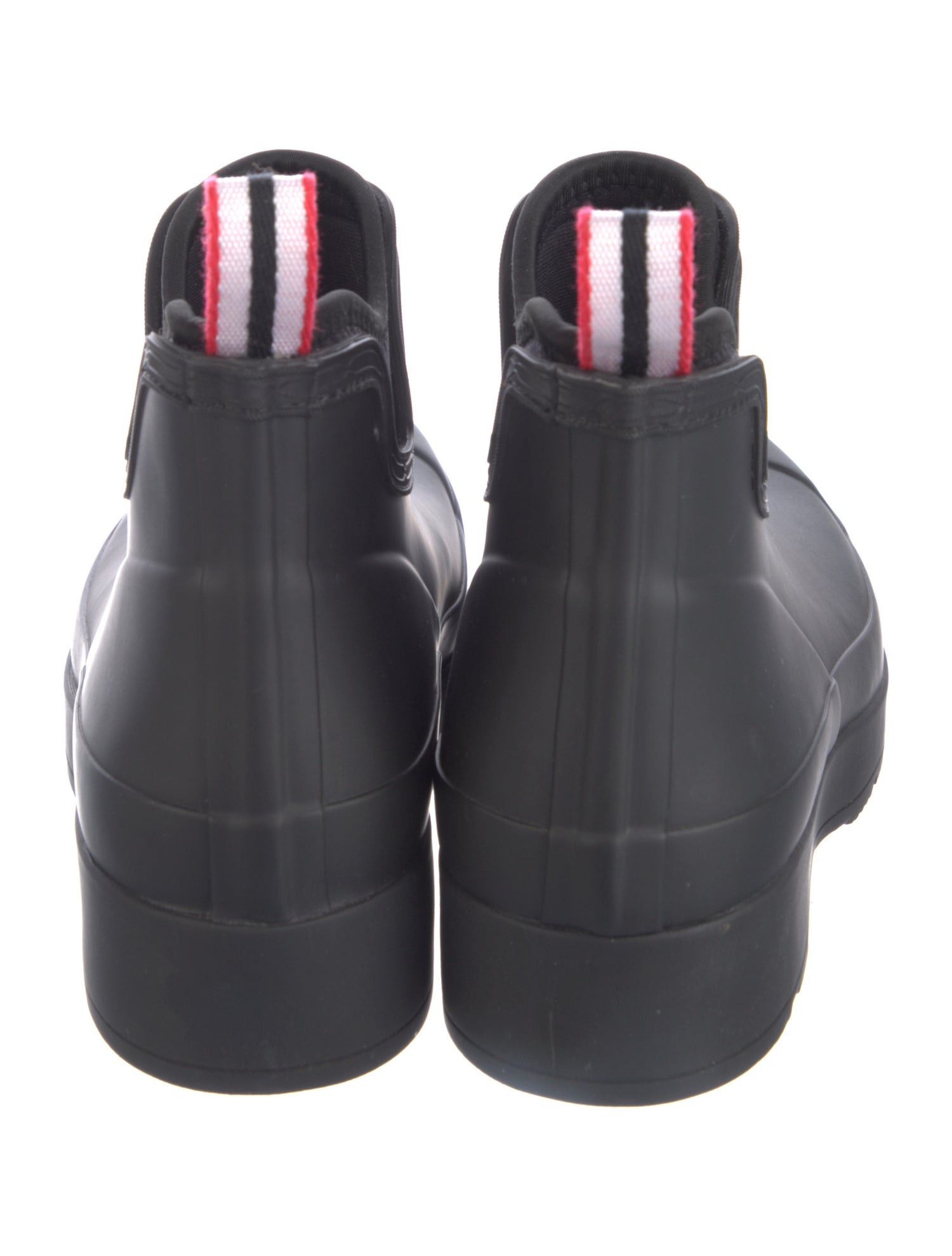 Hunter Rubber Grosgrain Trim Rain Boots