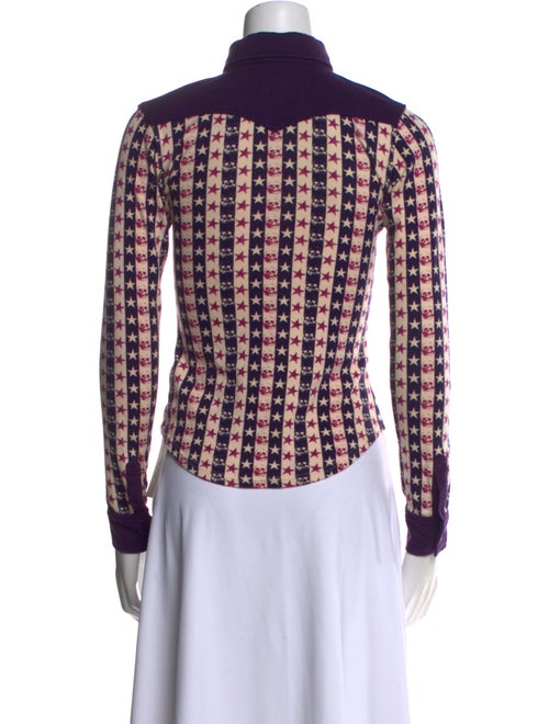 Hysteric Glamour Plaid Print Long Sleeve Button-Up Top