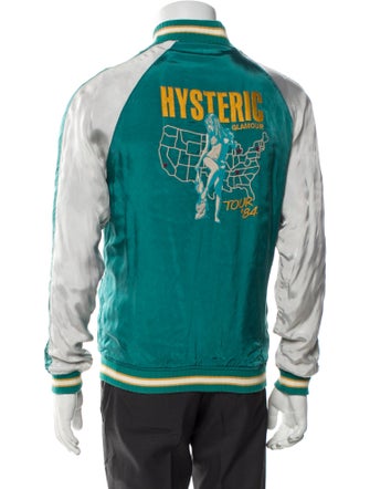 Hysteric Glamour Striped Bomber Jacket