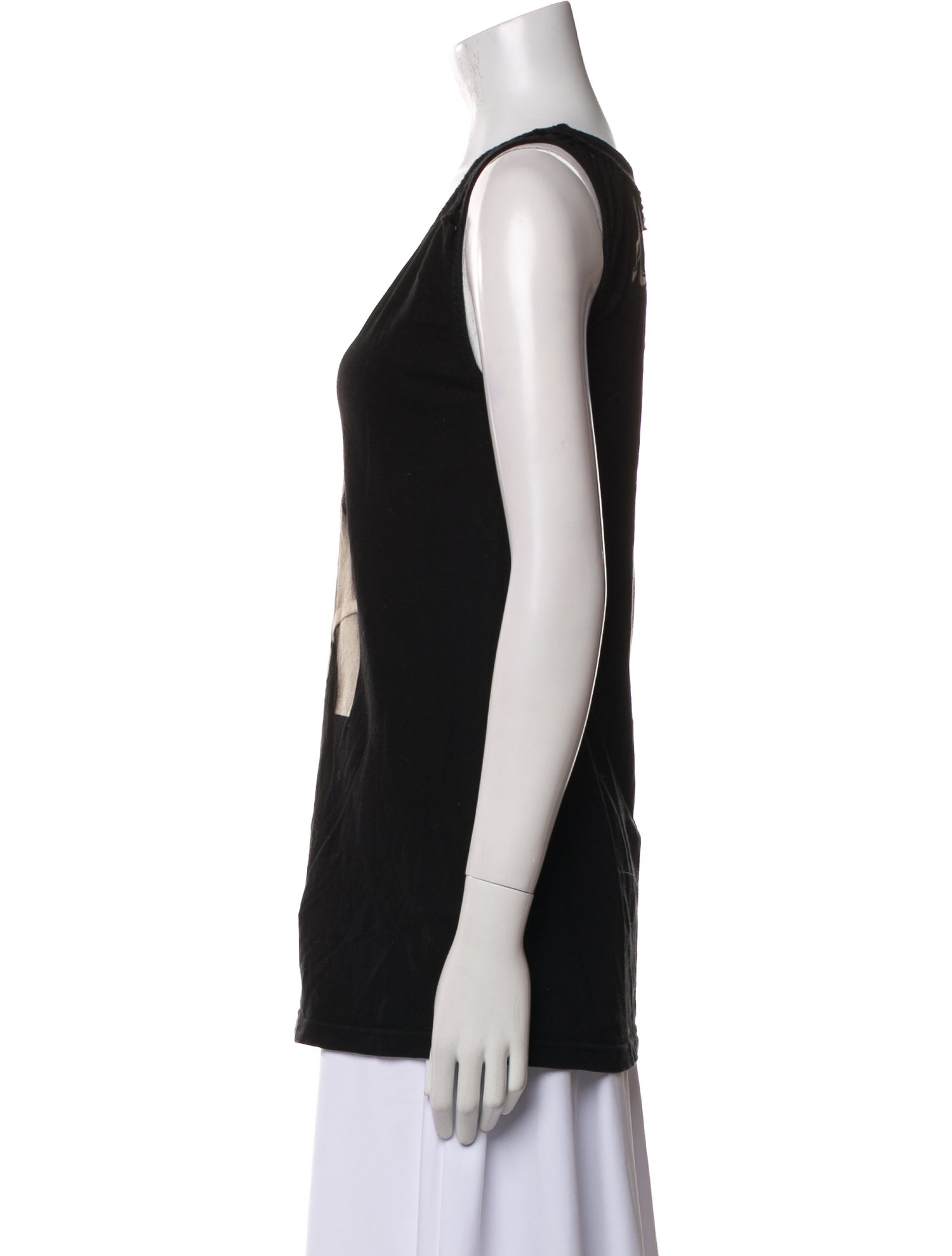 Hysteric Glamour Graphic Print Scoop Neck Top