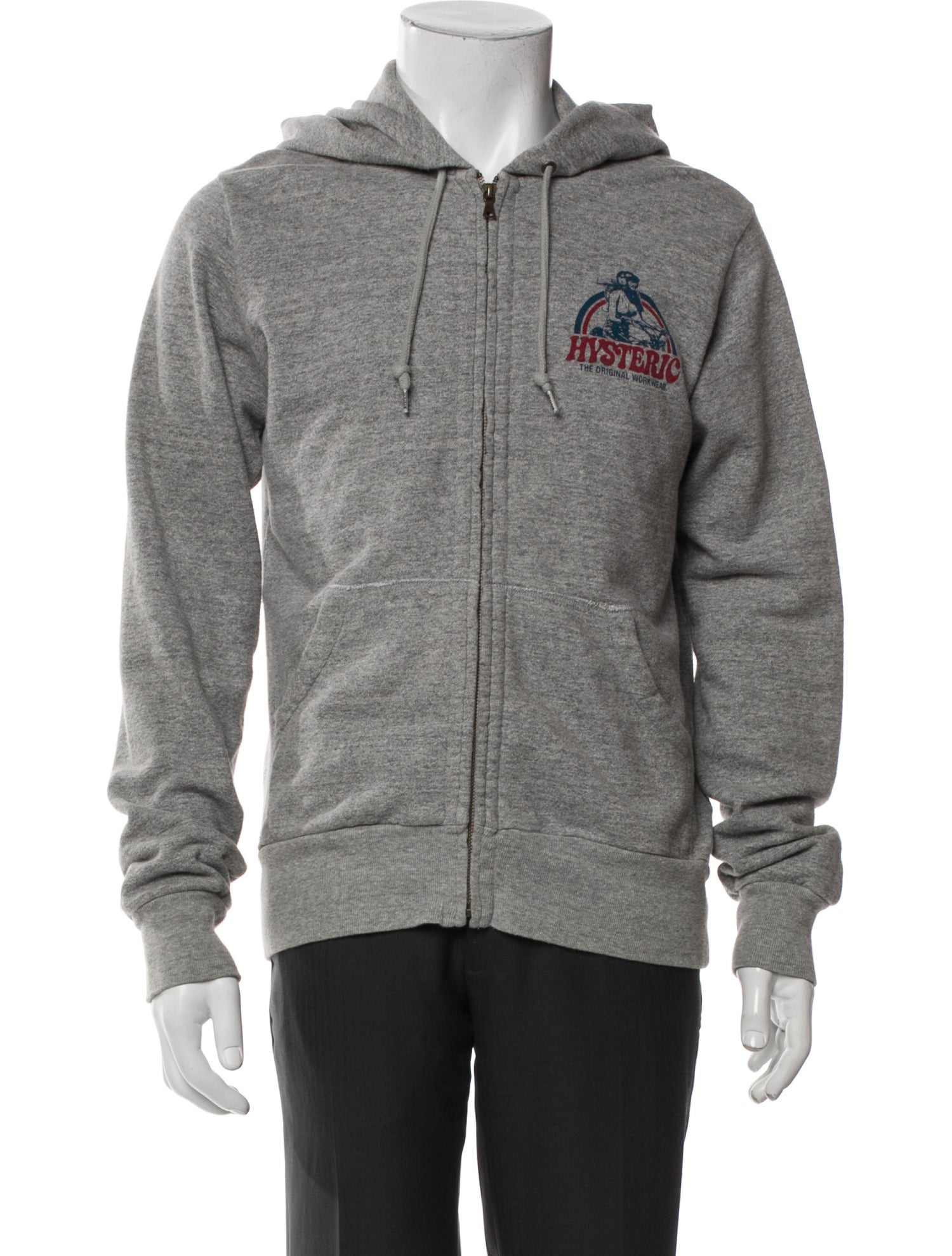 Hysteric Glamour Graphic Print V-Neck Hoodie