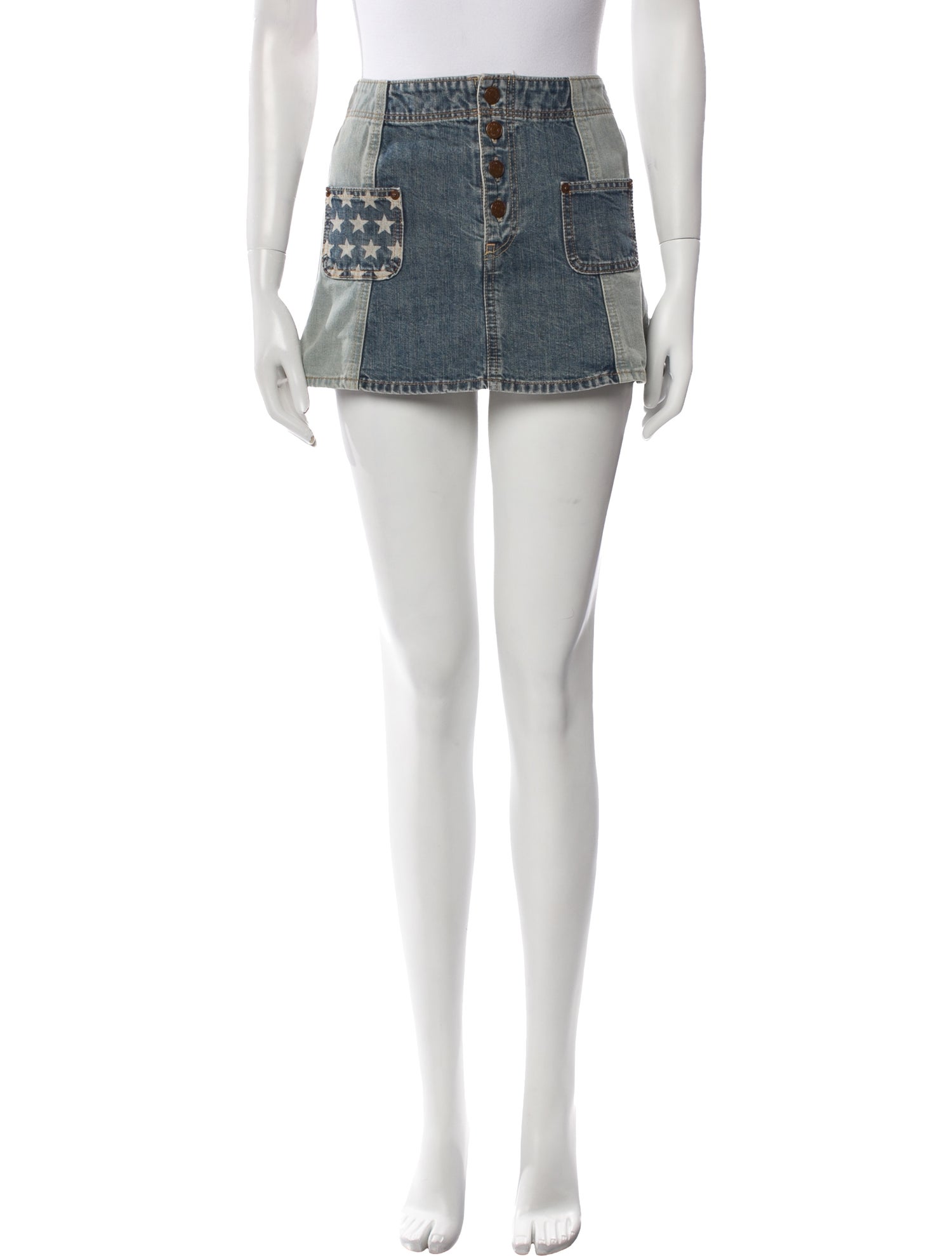 Hysteric Glamour Studded Accents Mini Skirt