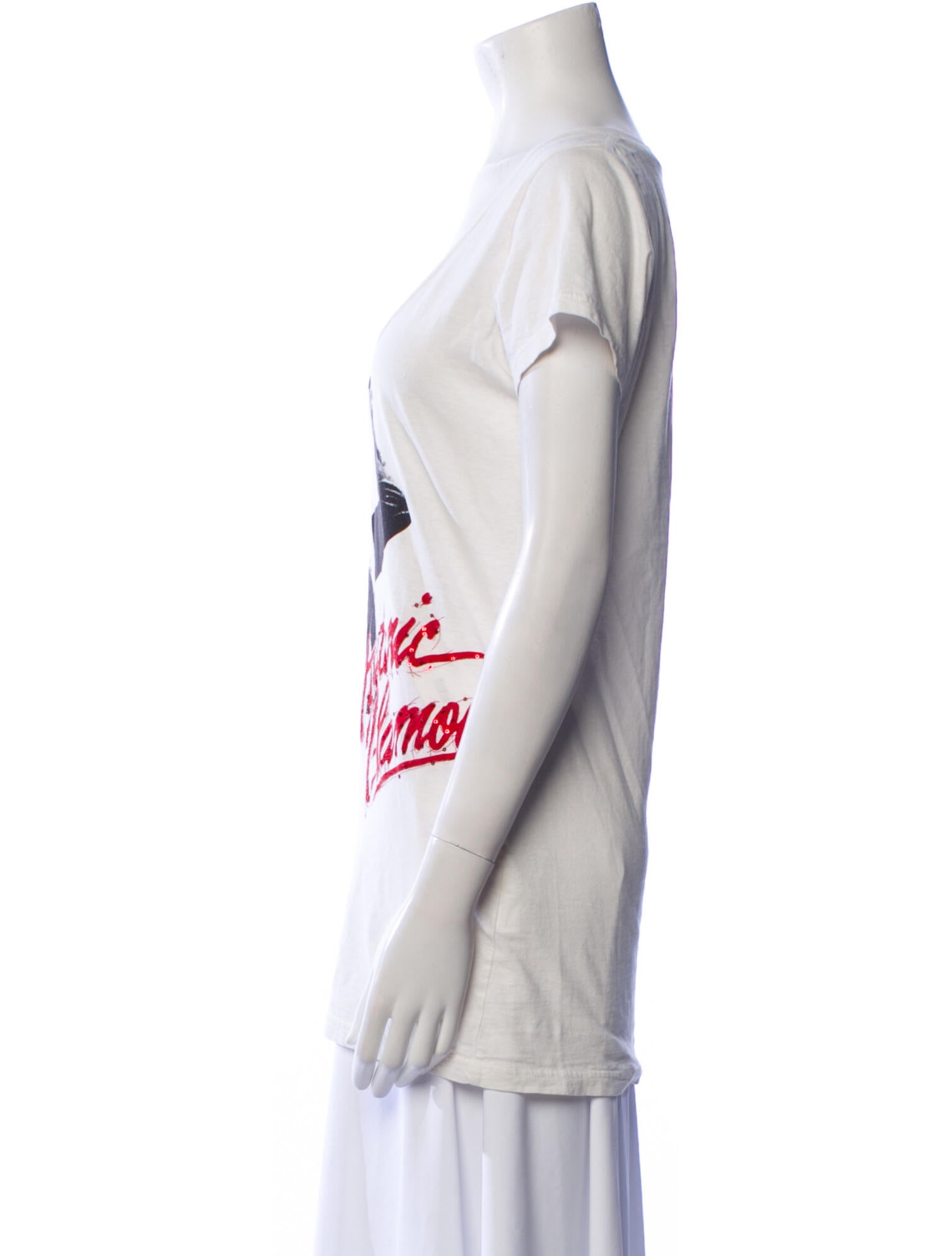 Hysteric Glamour Graphic Print Scoop Neck T-Shirt