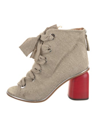 Halmanera Canvas Lace-Up Boots