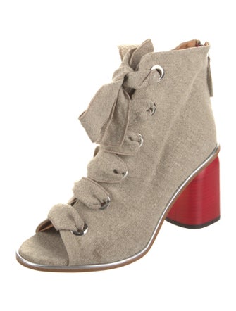 Halmanera Canvas Lace-Up Boots