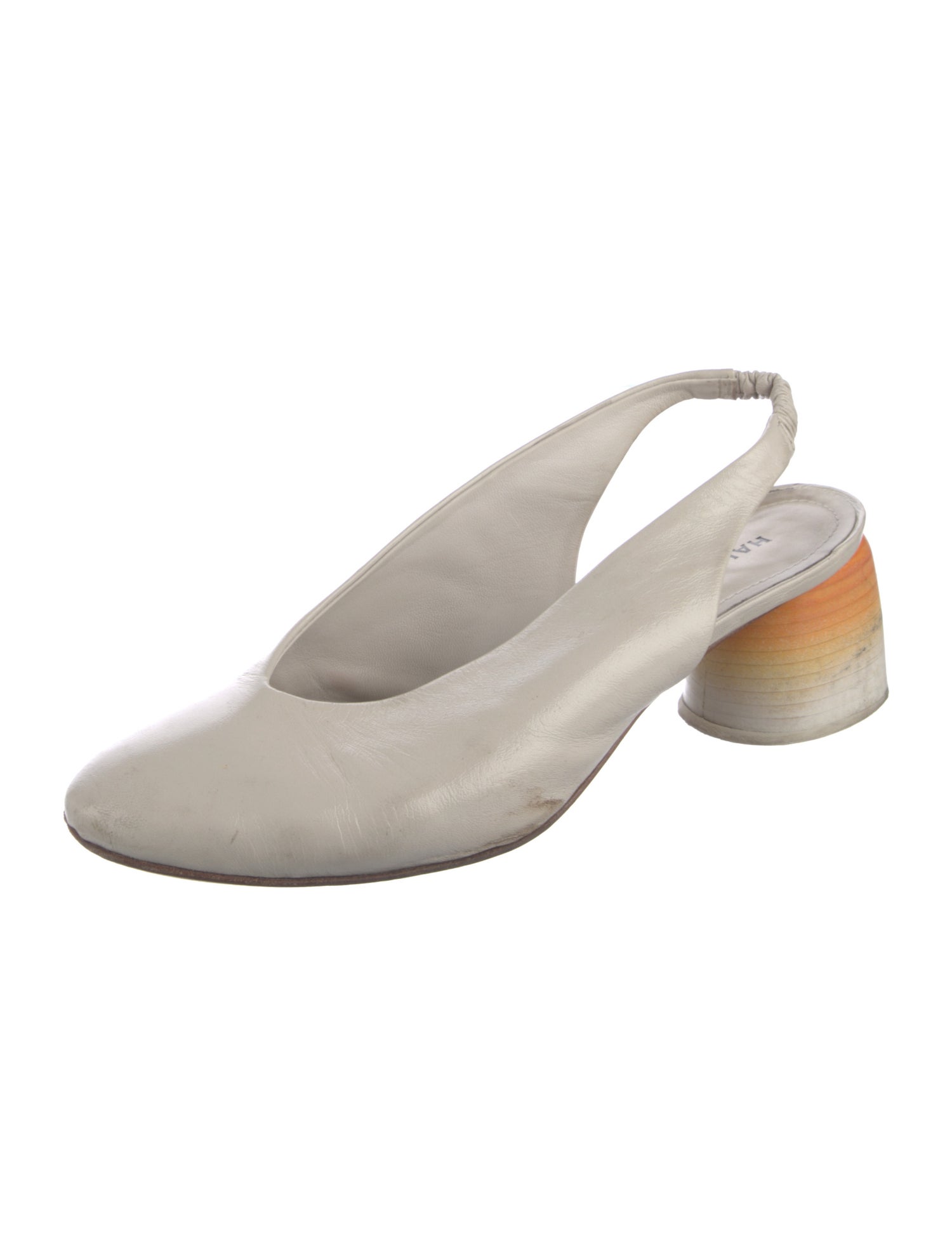 Halmanera Leather Slingback Pumps