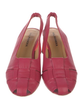 Halmanera Leather Slingback Pumps