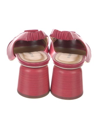 Halmanera Leather Slingback Pumps